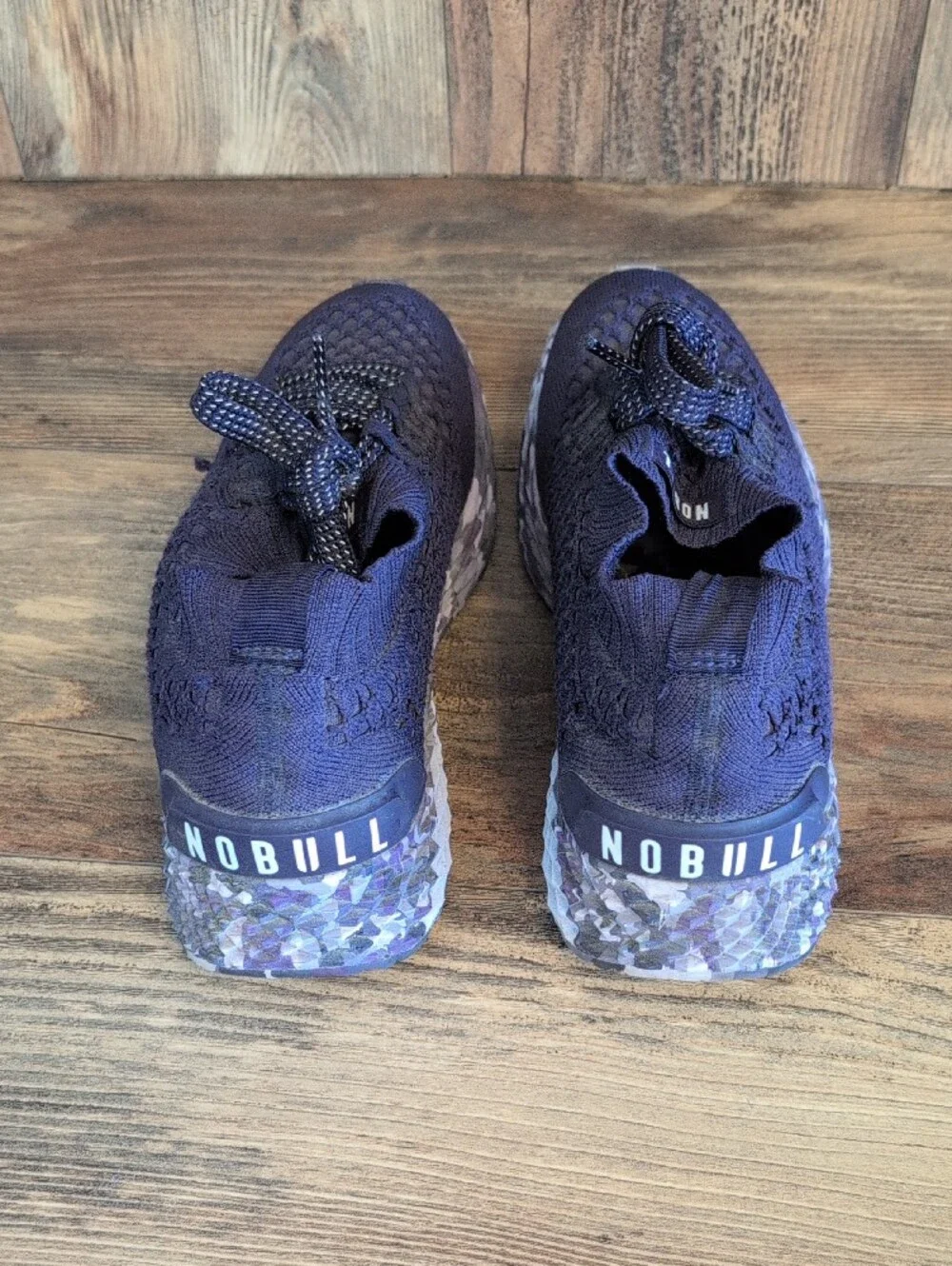NOBULL Unisex Knit Runner Purple Patterned Trainer Sneaker Shoes M7.5 W9  607A